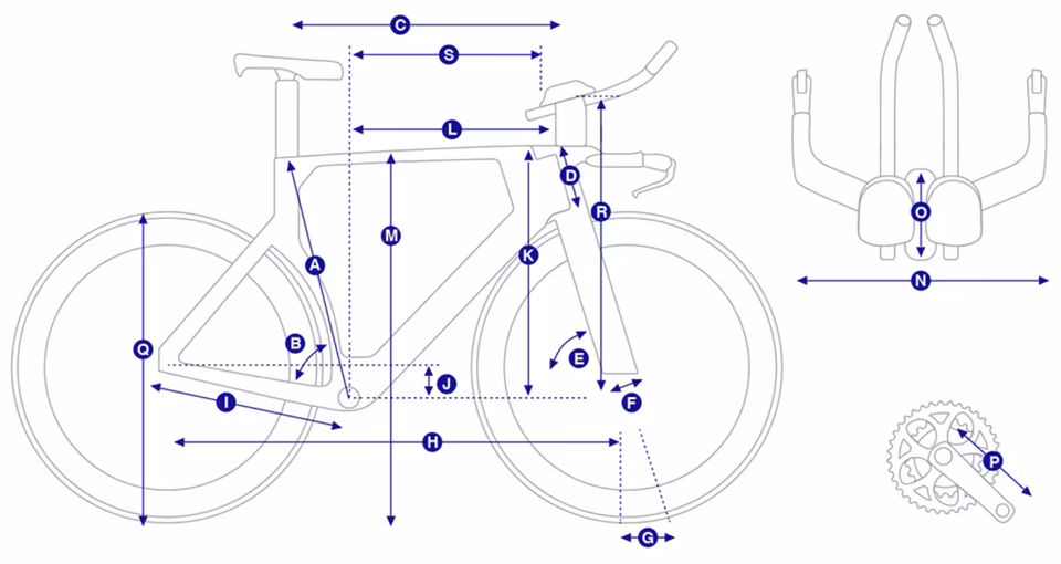 Trinity Advanced SL 2 S Carbon Triathlonrad Zeitfahrrad Gr.S – Bild 12
