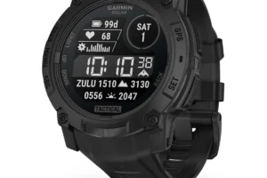 Garmin Instinct® 3, Solar, Tactical Edition / 50 mm (Schwarz mit Silikon-Wechselarmband 26 mm Schwarz)