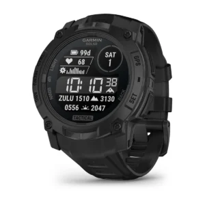 Garmin Instinct® 3, Solar, Tactical Edition / 50 mm (Schwarz mit Silikon-Wechselarmband 26 mm Schwarz)