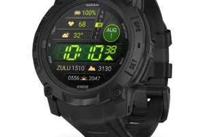 Garmin Instinct® 3, AMOLED, Tactical Edition / 50 mm (Schwarz mit Silikon-Wechselarmband 26 mm Schwarz)