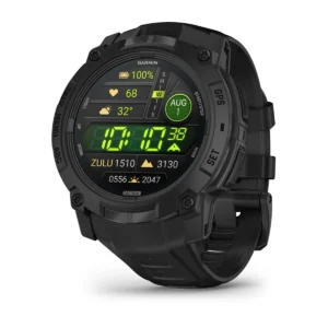 Garmin Instinct® 3, AMOLED, Tactical Edition / 50 mm (Schwarz mit Silikon-Wechselarmband 26 mm Schwarz)