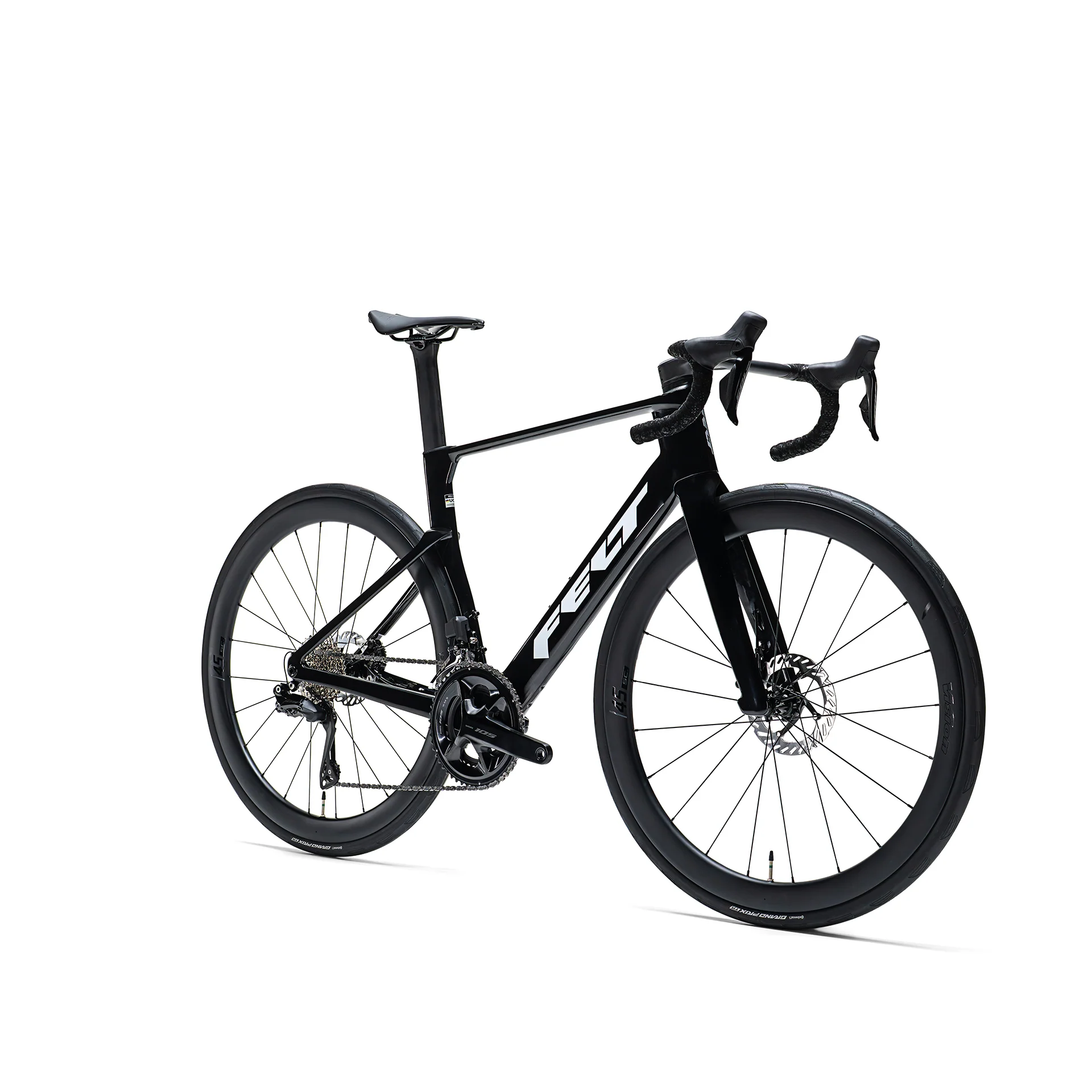 FELT NEXAR | RACE SHIMANO 105 Di2 (Farbe Glossy Black) – Bild 2